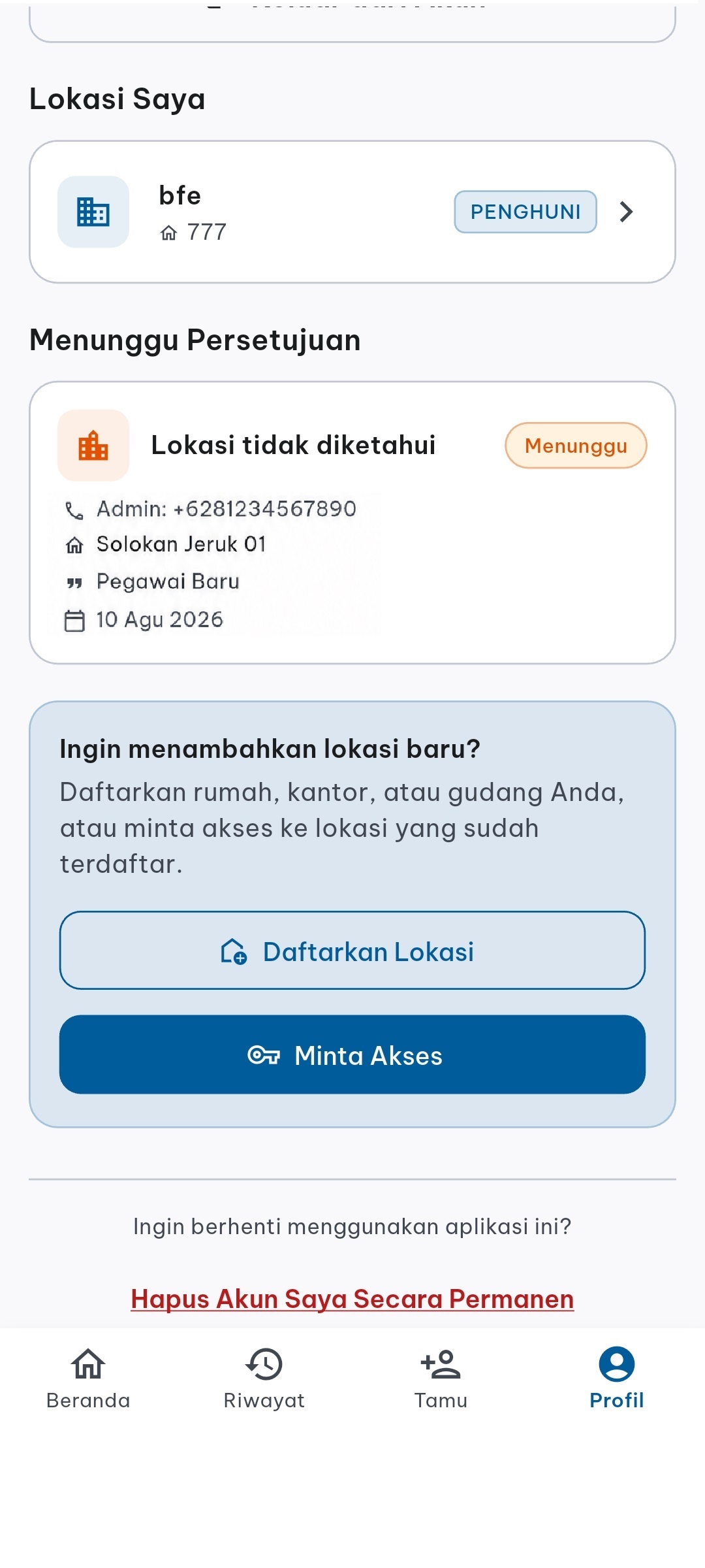 Screenshot Konfirmasi Swafoto
