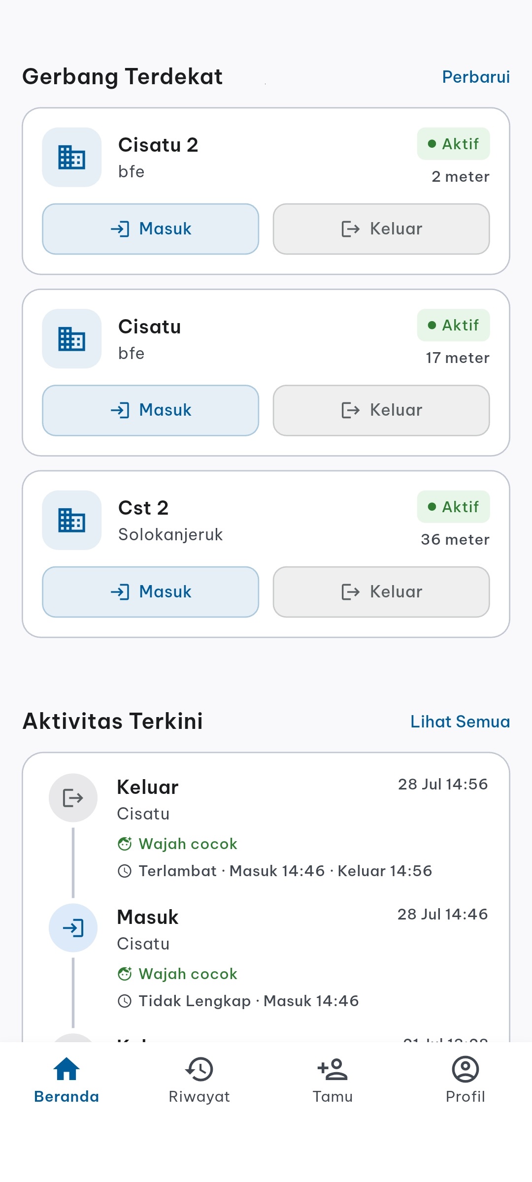 Screenshot Presensi GPS